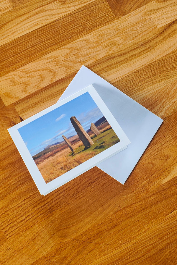 'Machrie Standing Stones' Note Card