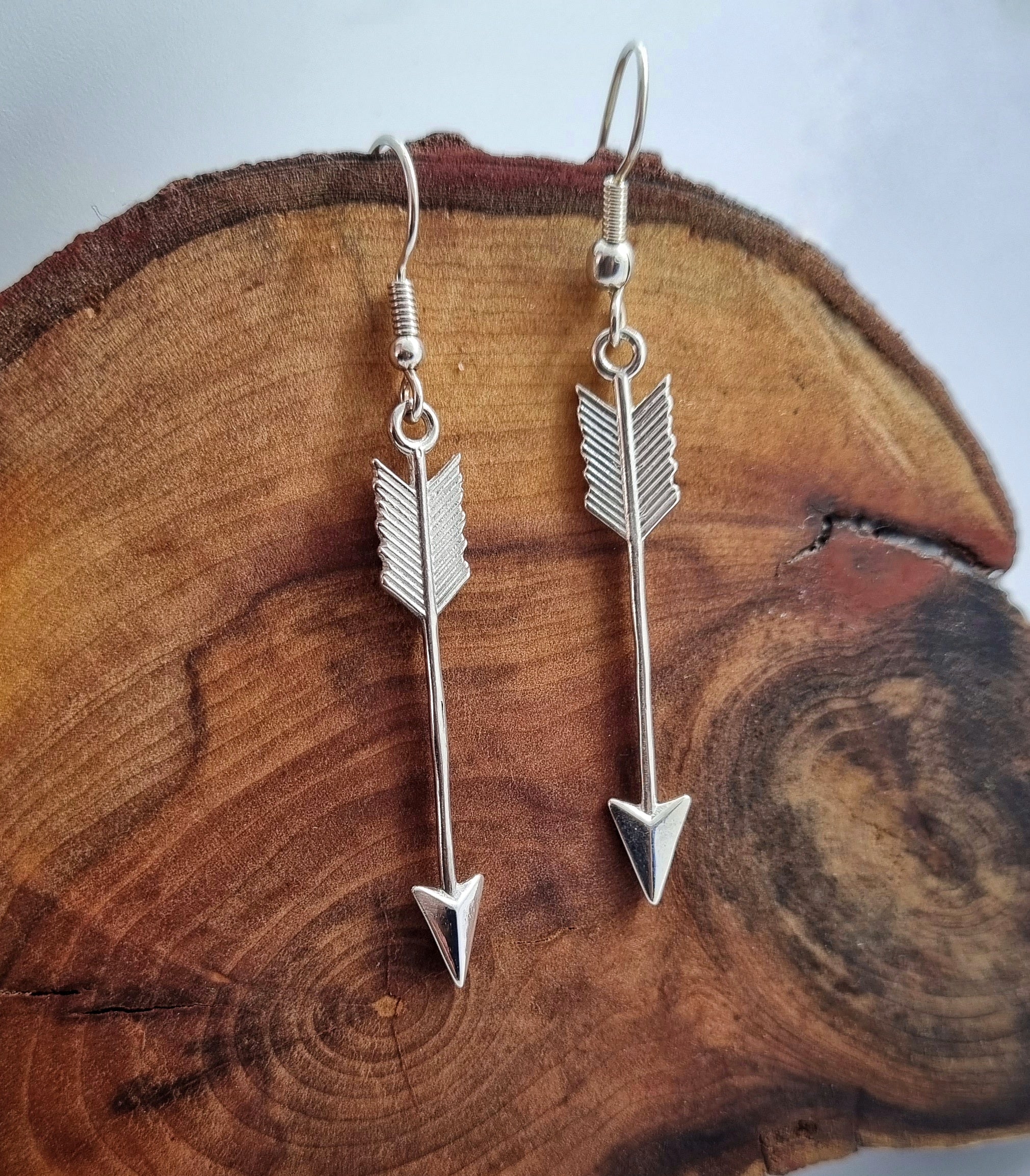 Arrow of Intention Earrings | Sterling Silver | Jess MacDonald Brass