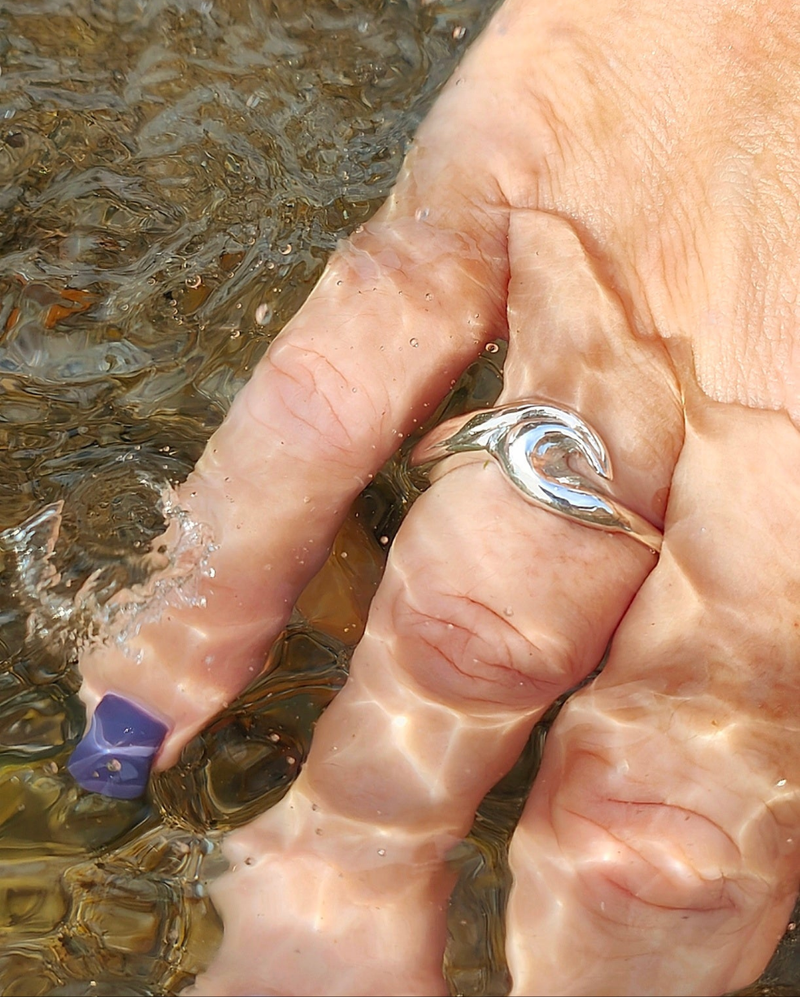 The Silver 'Crest' Wave Ring