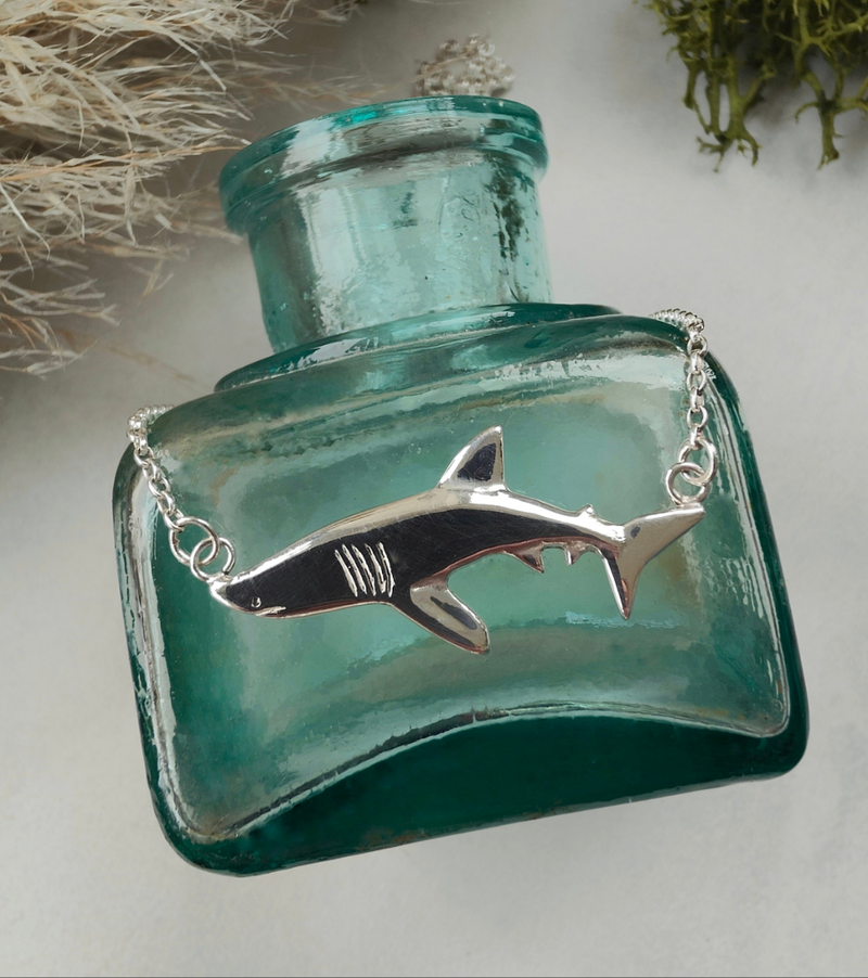 Basking Shark Silver Necklace