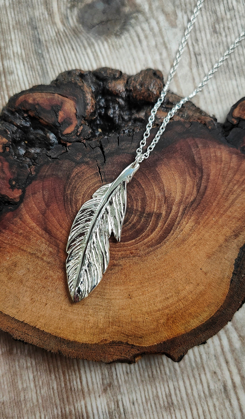 FLIGHT Feather Pendant Necklace