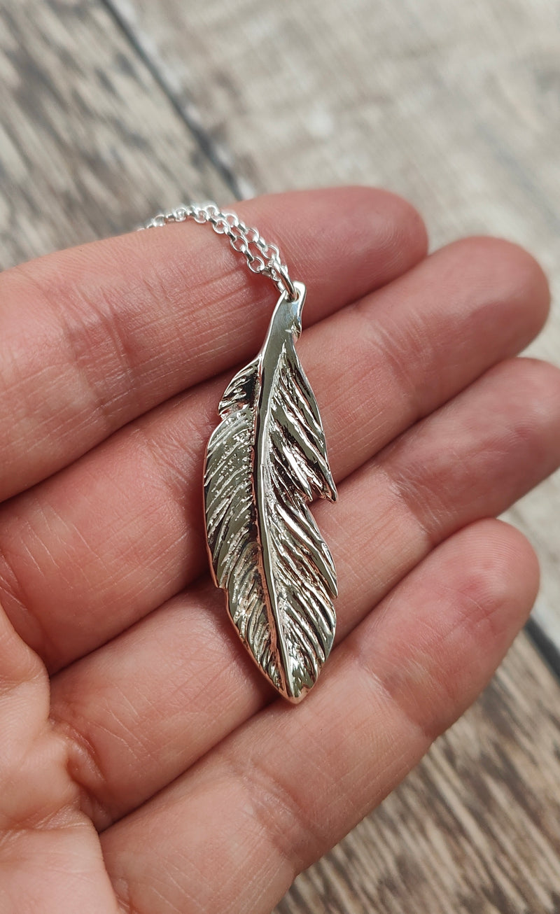 FLIGHT Feather Pendant Necklace
