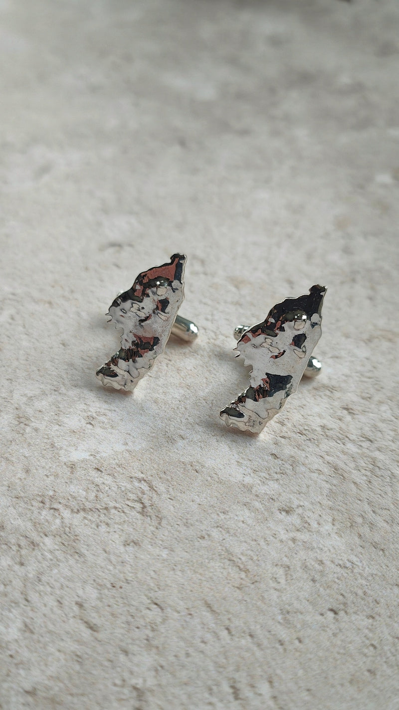 Isle of Iona 3D Silver Cufflinks