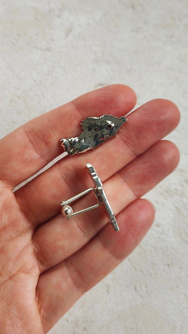 Isle of Iona 3D Silver Cufflinks