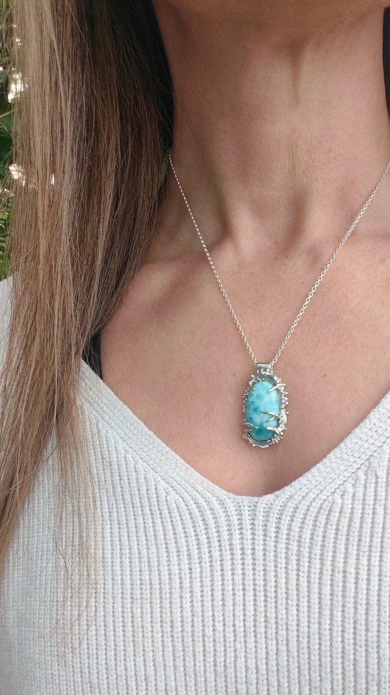 Ocean Reef Silver Pendant Necklace