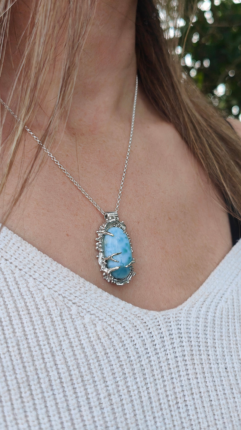 Ocean Reef Silver Pendant Necklace