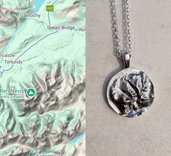Ben Nevis - Iconic Summits 3D Pendant Necklace