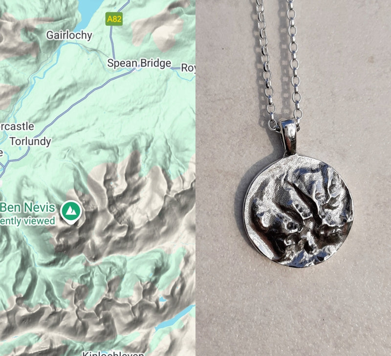 Ben Nevis - Iconic Summits 3D Pendant Necklace