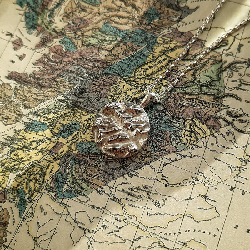 Glencoe - Iconic Summits 3D Pendant Necklace