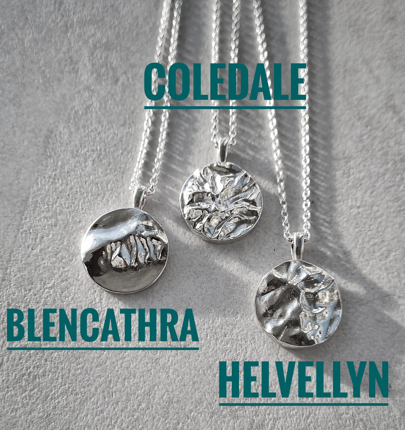 Hevellyn Range - Iconic Summits 3D Pendant Necklace