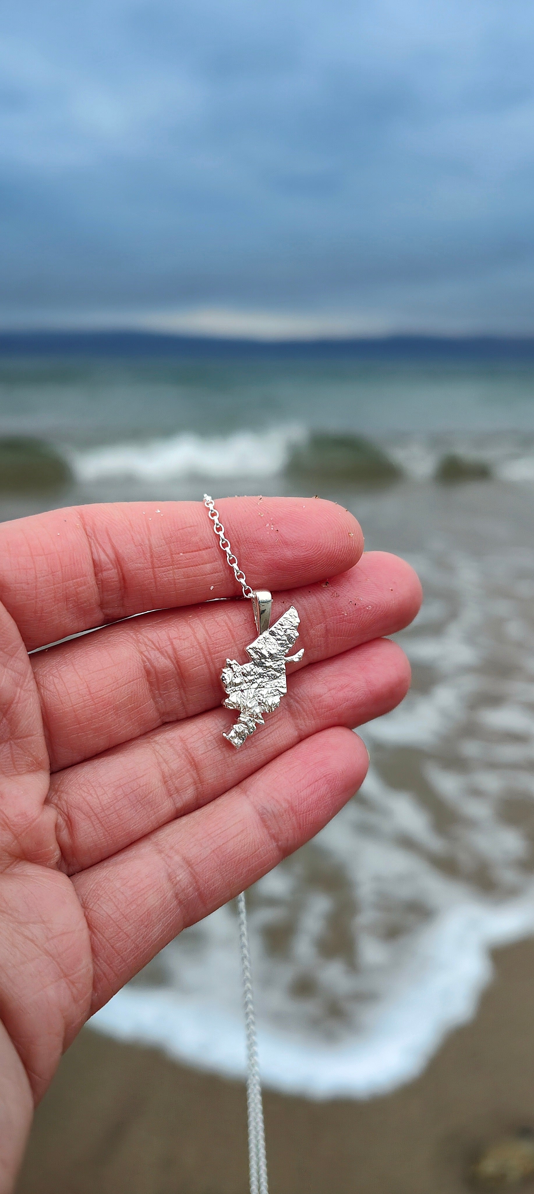 Isle of Lewis & Harris 3D Silver Pendant Necklace | Handcrafted ...