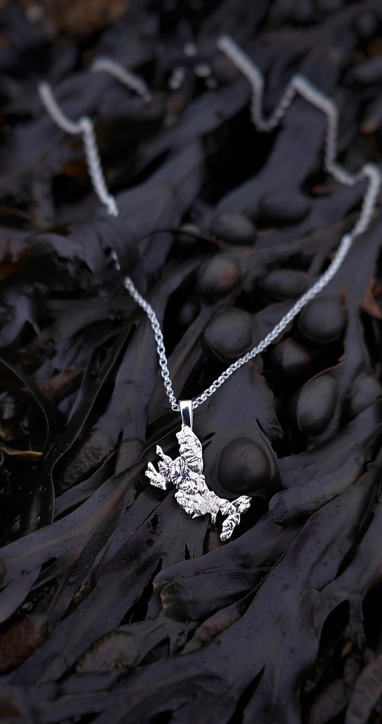 Isle of Skye 3D Pendant Necklace in sterling Silver, made on the 