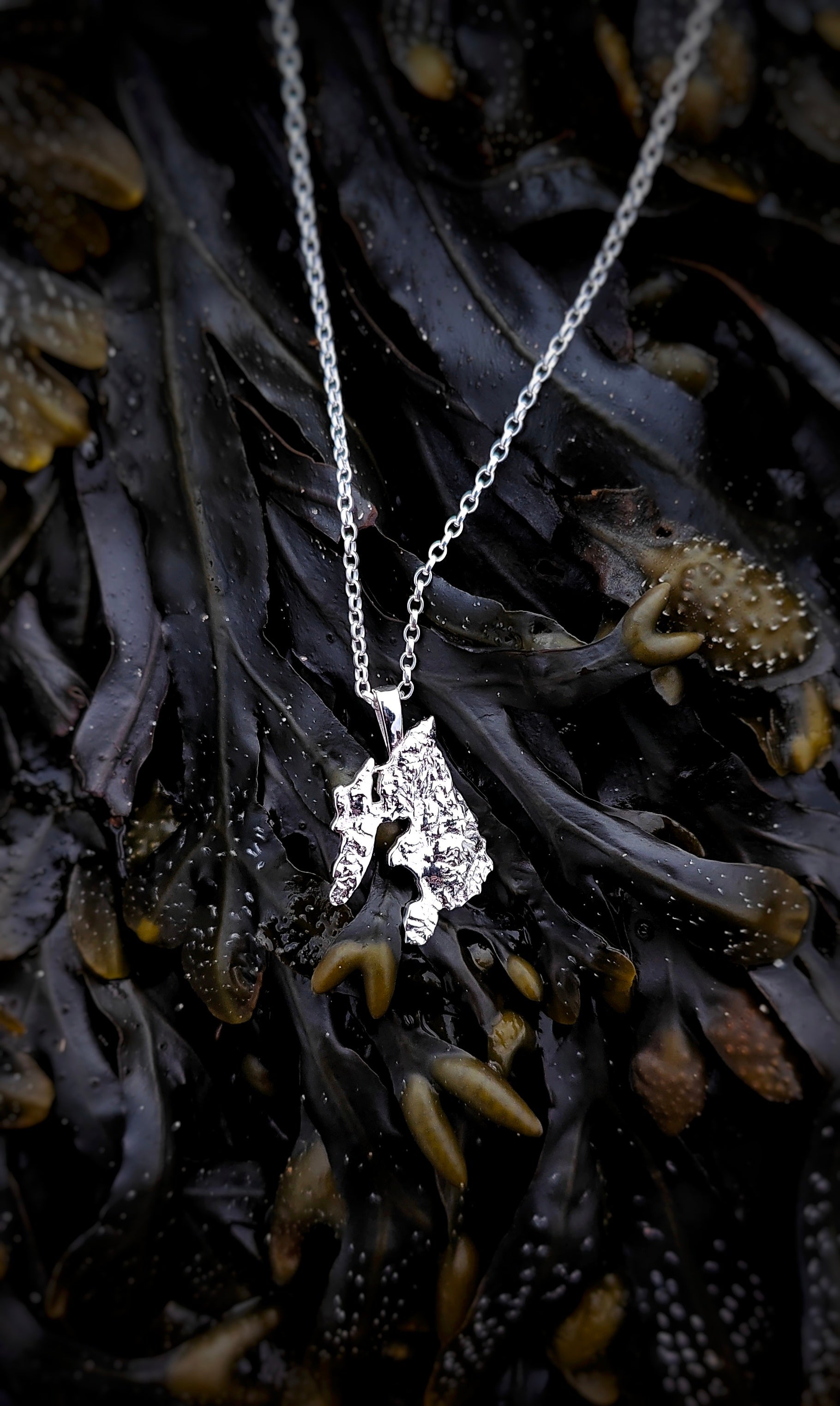 Isle of Islay 3D Pendant Necklace | Sterling Silver | Jess MacDonald Brass
