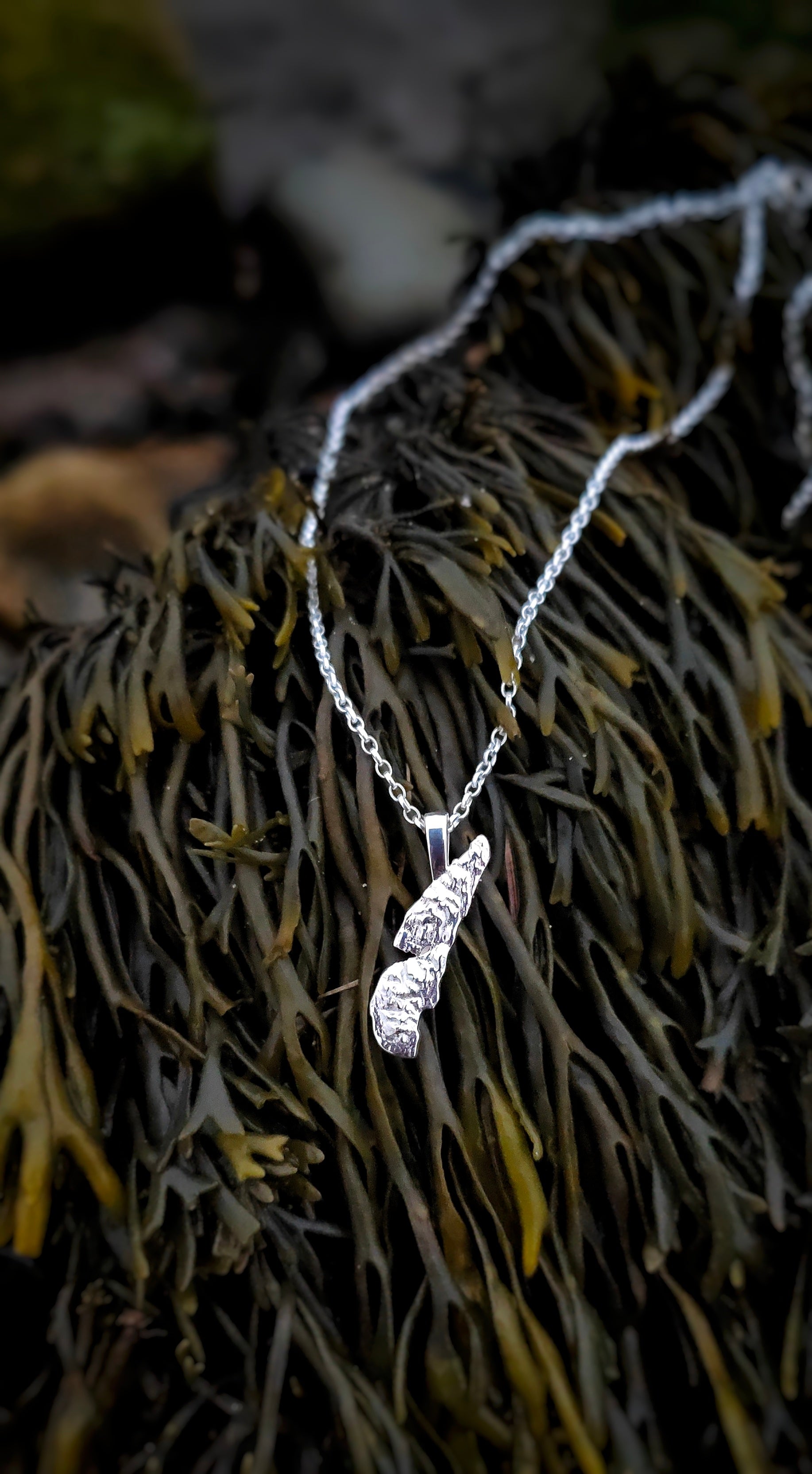 Isle of Jura 3D Pendant Necklace | Sterling Silver | Jess MacDonald Brass